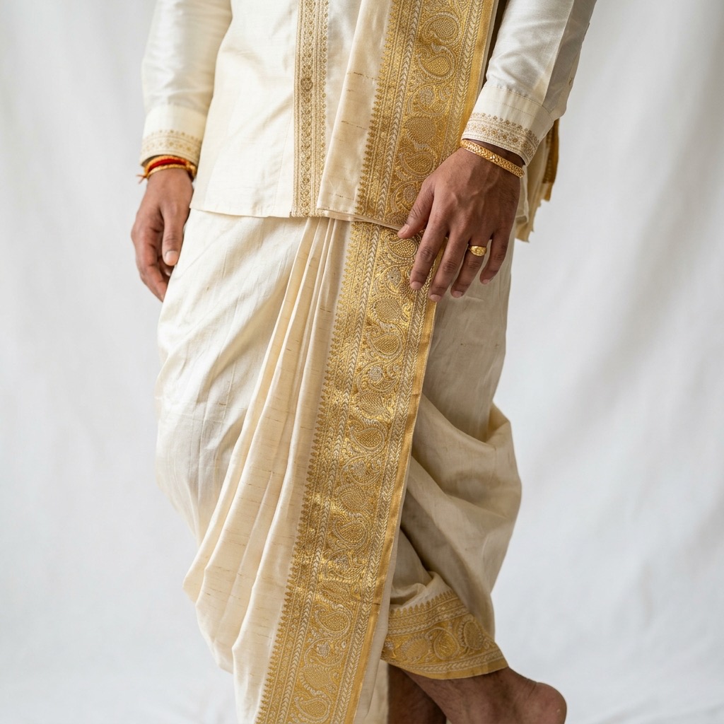 Traditional Handloom Silk Dhotis